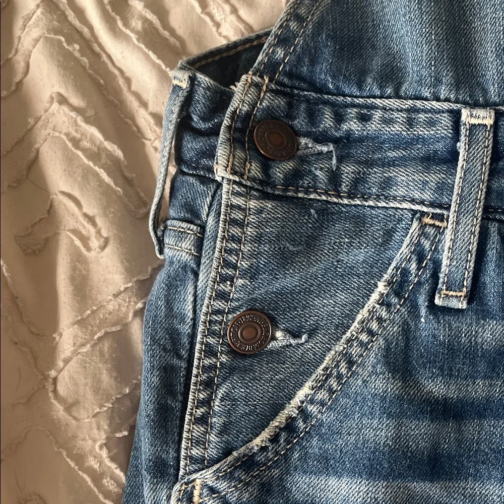 3 items for $20  😊  Abercrombie & Fitch Blue Denim Women's Overall - Picture 5 of 10